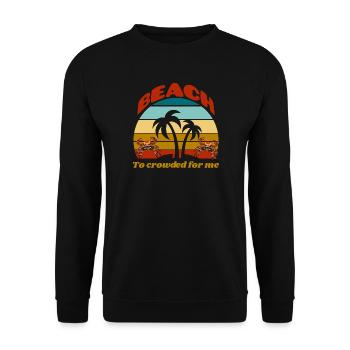 Crab Phobia - Unisex Sweatshirt - black - Front - Alina (178cm) & Michal (187cm)