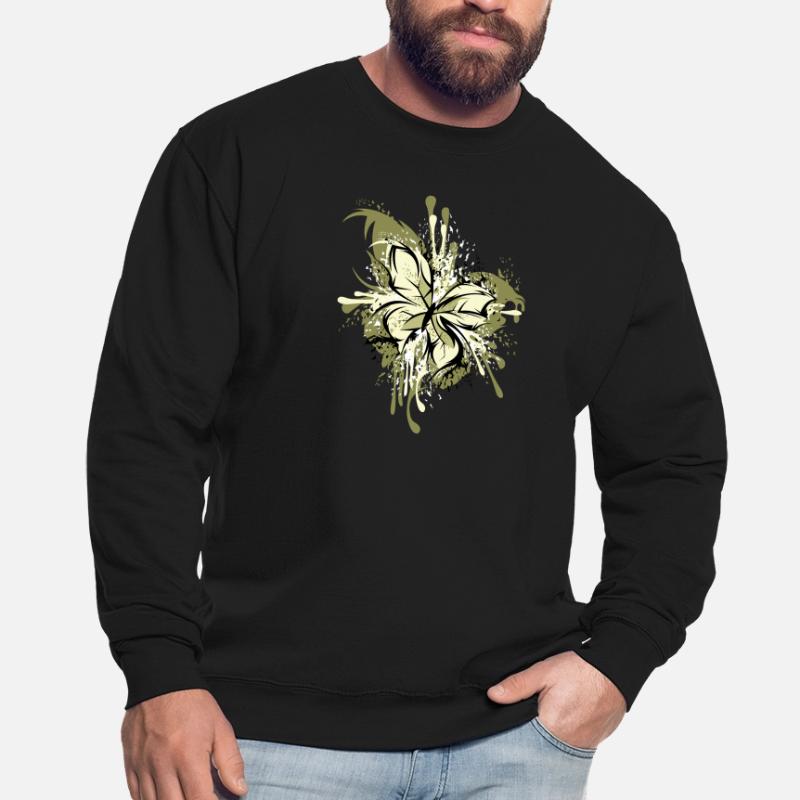 Papillon Abstrait Explosion Couleurs Graphique Sweat-shirt Unisexe