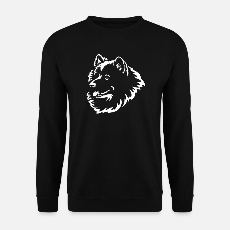 Samojede Kopf "Black Edition" - Unisex Pullover - Schwarz