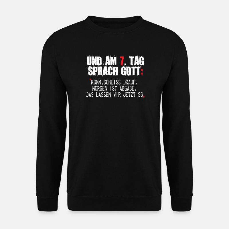 Graffiti-Style Protestgestaltung mit Zitaten - Unisex Pullover - Schwarz