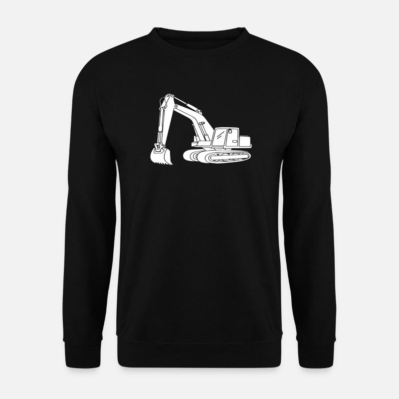 Baggerfahrer Silhouetten-Design - Für - Unisex Pullover - Schwarz