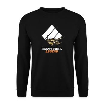 Heavy Tank Legend - Unisex Pullover - Schwarz - Vorne - Alina (178cm) & Michal (187cm)
