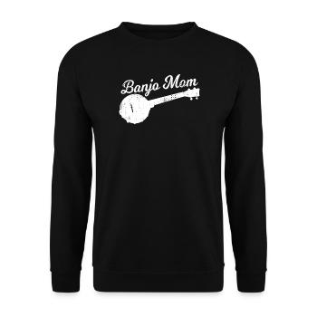 Banjospieler Mama - Unisex Pullover - Schwarz - Vorne - Alina (178cm) & Michal (187cm)