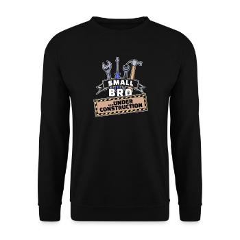 Déclaration du cœur du frère Fier grand frère frère - Sweat-shirt Unisexe - noir - Devant - Alina (178cm) & Michal (187cm)