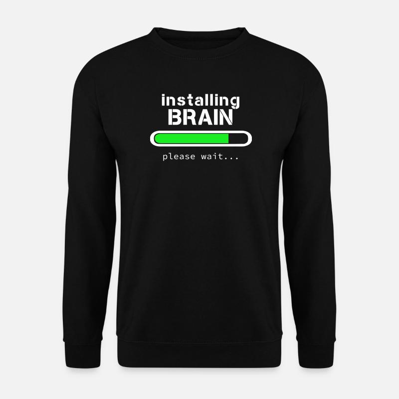 Installing Brain - Unisex Sweatshirt - black