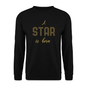 Une étoile est née - Sweat-shirt Unisexe - noir - Devant - Alina (178cm) & Michal (187cm)