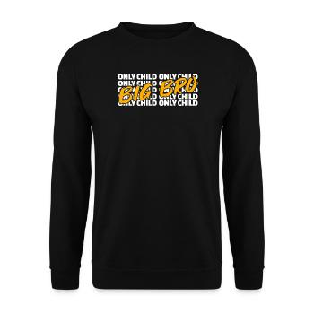 Frères et sœurs Frère unique Déclaration d’enfant Grand Frère - Sweat-shirt Unisexe - noir - Devant - Alina (178cm) & Michal (187cm)