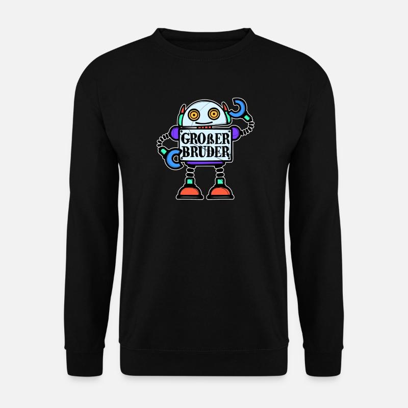Bruderherz Statement Geschwister Großer Bruder - Unisex Pullover - Schwarz