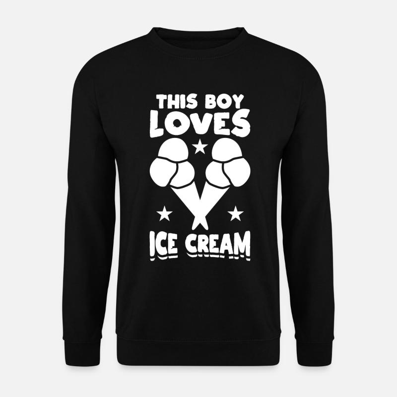 Kleiner Eiscreme Liebhaber - Unisex Pullover - Schwarz
