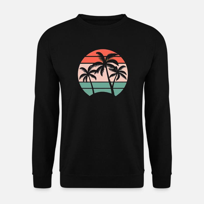 Palmen - Unisex Pullover - Schwarz