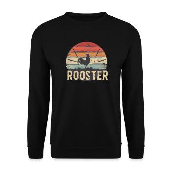 Rooster - Unisex Pullover - Schwarz - Vorne - Alina (178cm) & Michal (187cm)