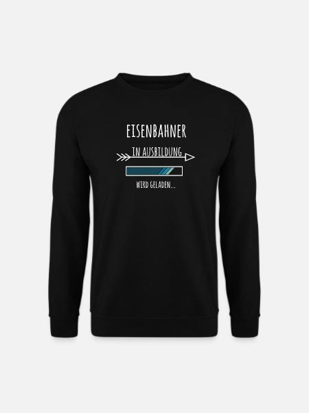 Eisenbahner Beruf Ausbildung Geschenk - Unisex Pullover - Schwarz