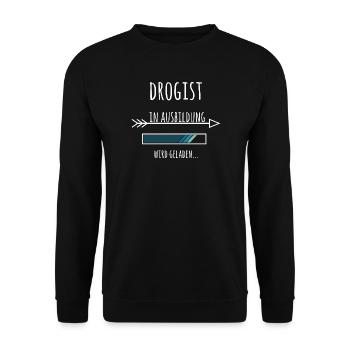 Drogist Ausbildung Beruf Geschenk Drogerie - Unisex Pullover - Schwarz - Vorne - Alina (178cm) & Michal (187cm)
