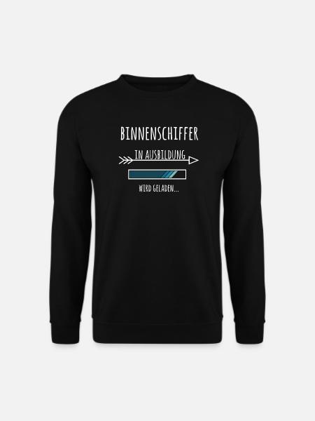 Binnenschiffer Ausbildung Beruf Geschenk - Unisex Pullover - Schwarz