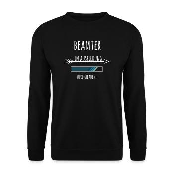 Beamter Beamtenlaufbahn Ausbildung Geschenk - Unisex Pullover - Schwarz - Vorne - Alina (178cm) & Michal (187cm)