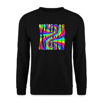 VINTAGE - Unisex Sweatshirt - black - Front - Alina (178cm) & Michal (187cm)