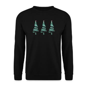HAPPY NEW YEAR. SAINT SYLVESTER. NEW YEAR - Unisex Sweatshirt - black - Front - Alina (178cm) & Michal (187cm)