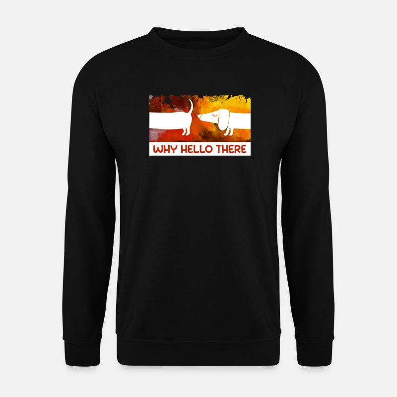 Tiere Statement Haustiere Kuscheltier Hund - Unisex Pullover - Schwarz
