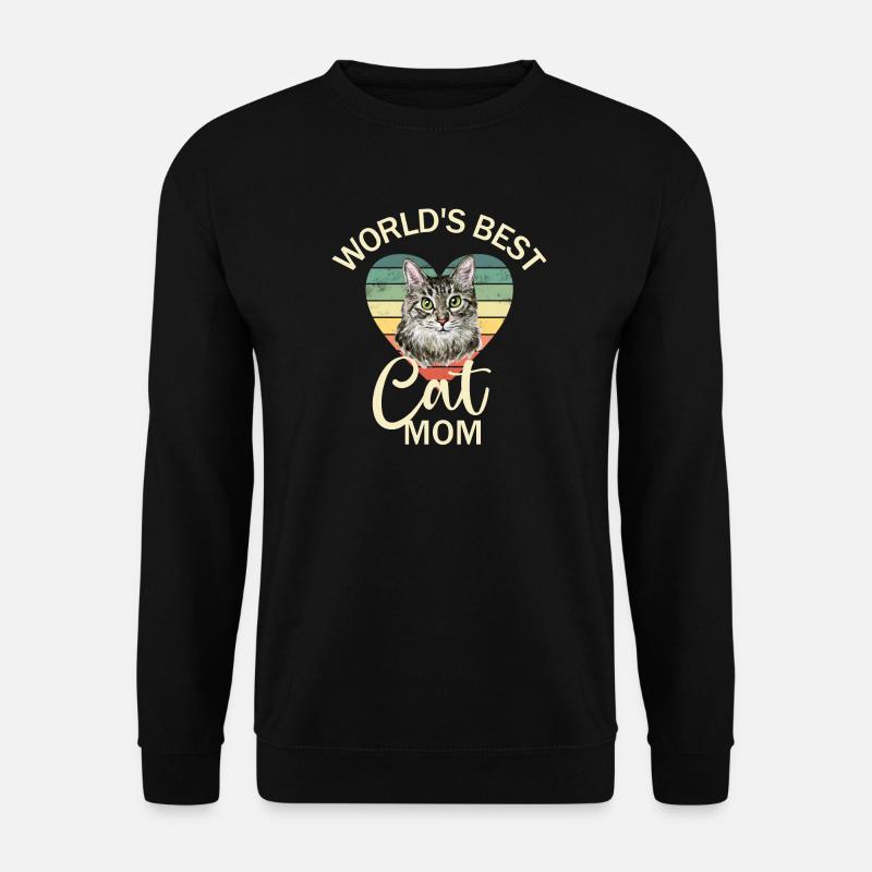 Maman chat chat - Sweat-shirt Unisexe - noir