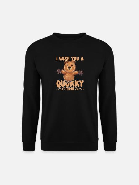 Ich wünsche dir eine tolle Zeit Quokka - Unisex Pullover - Schwarz