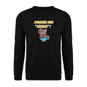 Mouse Statement Pets Lap Animal Pets Pet - Unisex Sweatshirt - black - Front - Alina (178cm) & Michal (187cm)