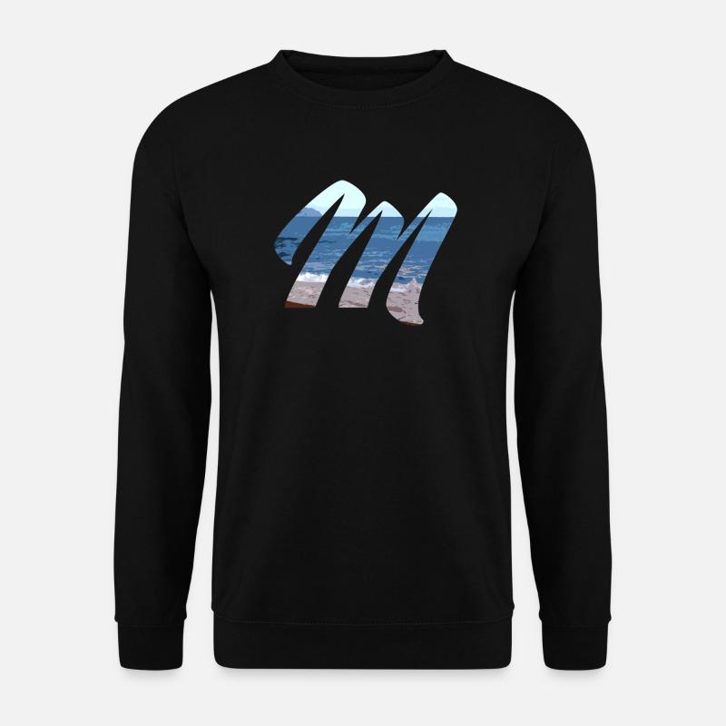 Meereswellen Kunst Design - Unisex Pullover - Schwarz