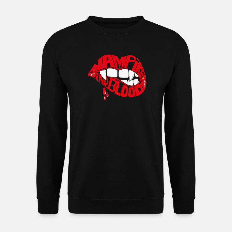Vampirlippe - Unisex Pullover - Schwarz