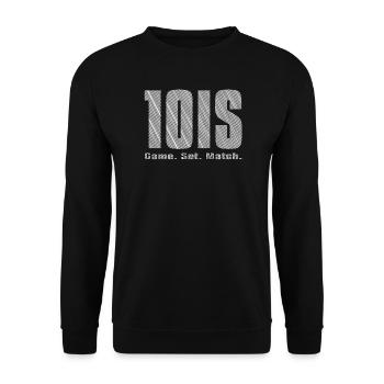 Tennis game set match white - Unisex Pullover - Schwarz - Vorne - Alina (178cm) & Michal (187cm)