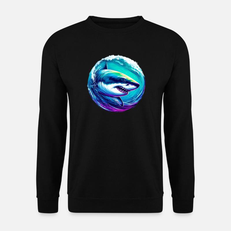 Weißer Hai - Unisex Pullover - Schwarz
