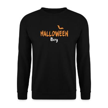 Halloween Boy Costume - Unisex Sweatshirt - black - Front - Alina (178cm) & Michal (187cm)