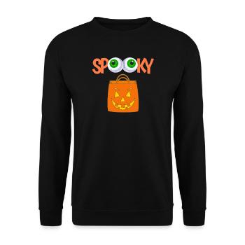 halloween, jeter un sort, spooky - Sweat-shirt Unisexe - noir - Devant - Alina (178cm) & Michal (187cm)
