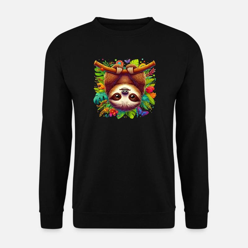 Sloth - Unisex Sweatshirt - black