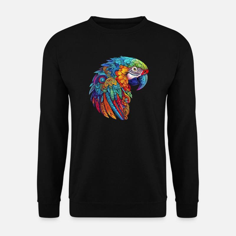 Parrot Macaw - Unisex Sweatshirt - black