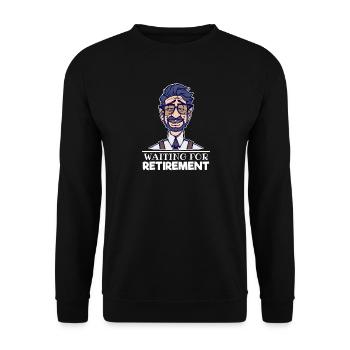 Retirement Senior Statement Career Freedom - Unisex Sweatshirt - black - Front - Alina (178cm) & Michal (187cm)