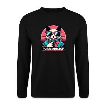 Le ronronnement - Sweat-shirt Unisexe - noir - Devant - Alina (178cm) & Michal (187cm)