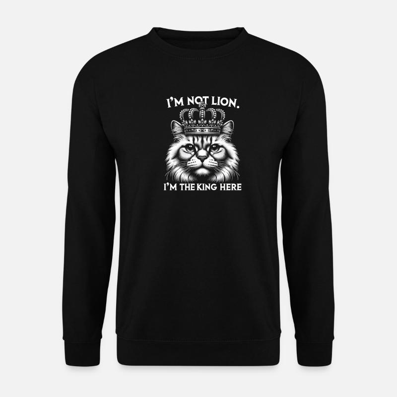 Cat King - Unisex Pullover - Schwarz