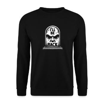 Rückkehr aus dem Grab - Unisex Pullover - Schwarz - Vorne - Alina (178cm) & Michal (187cm)