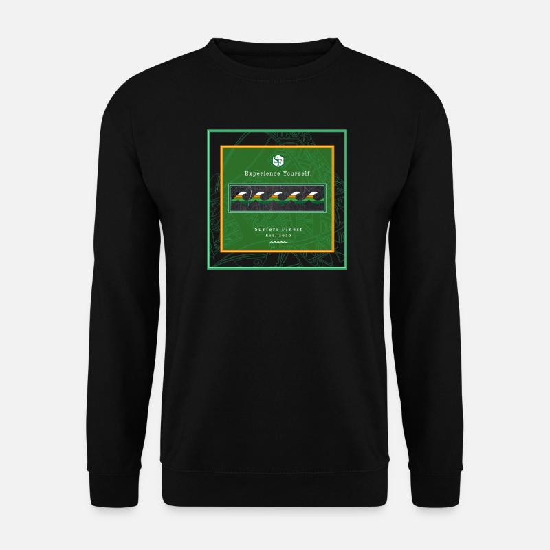 Surf Design Wellen Logo - Unisex Pullover - Schwarz
