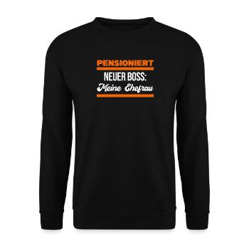 Déclaration de retraite Retraité senior - Sweat-shirt Unisexe - noir - Devant - Alina (178cm) & Michal (187cm)