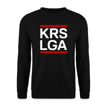 KREISLIGA weiß - Unisex Pullover - Schwarz - Vorne - Alina (178cm) & Michal (187cm)