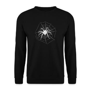 Spider Halloween - Unisex Sweatshirt - black - Front - Alina (178cm) & Michal (187cm)