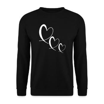 CHRISTMAS. YEAR. ANNIVERSARY. RETIREMENT. DAD. MAMAM. - Unisex Sweatshirt - black - Front - Alina (178cm) & Michal (187cm)
