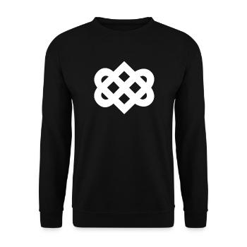 Motif Tribal Abstrait Élégant - Sweat-shirt Unisexe - noir - Devant - Alina (178cm) & Michal (187cm)