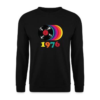 Millésime 1976 - Sweat-shirt Unisexe - noir - Devant - Alina (178cm) & Michal (187cm)