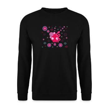 Pink Tentacle Eyes - Unisex Sweatshirt - black - Front - Alina (178cm) & Michal (187cm)