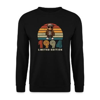 Édition limitée 1994 année de construction anniversaire vintage - Sweat-shirt Unisexe - noir - Devant - Alina (178cm) & Michal (187cm)