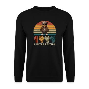 Édition limitée 1999 Année de construction Anniversaire Vintage - Sweat-shirt Unisexe - noir - Devant - Alina (178cm) & Michal (187cm)