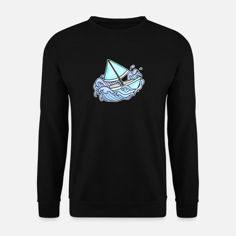 Sailing Sailboat Boat - Unisex Sweatshirt - black
