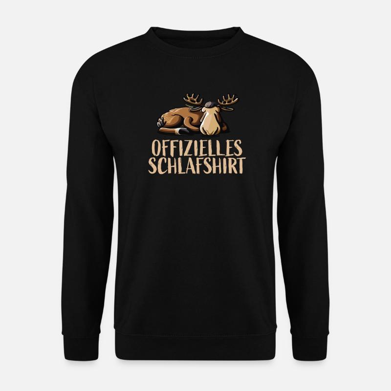 Elch - Offizielles Schlafshirt - Unisex Pullover - Schwarz