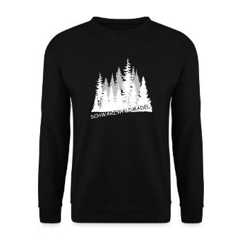 Schwarzwaldmädel - Unisex Pullover - Schwarz - Vorne - Alina (178cm) & Michal (187cm)